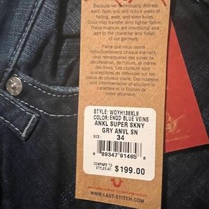 True Religion women’s skinny jeans